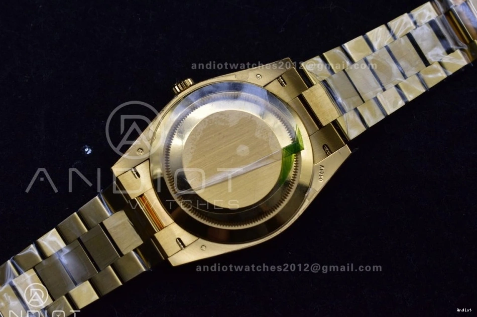 228238 THBF Green YG on (Gain VR3255 President 40 Weight) Edition Dial Day 1:1 Roman Date Bracelet Best 0119